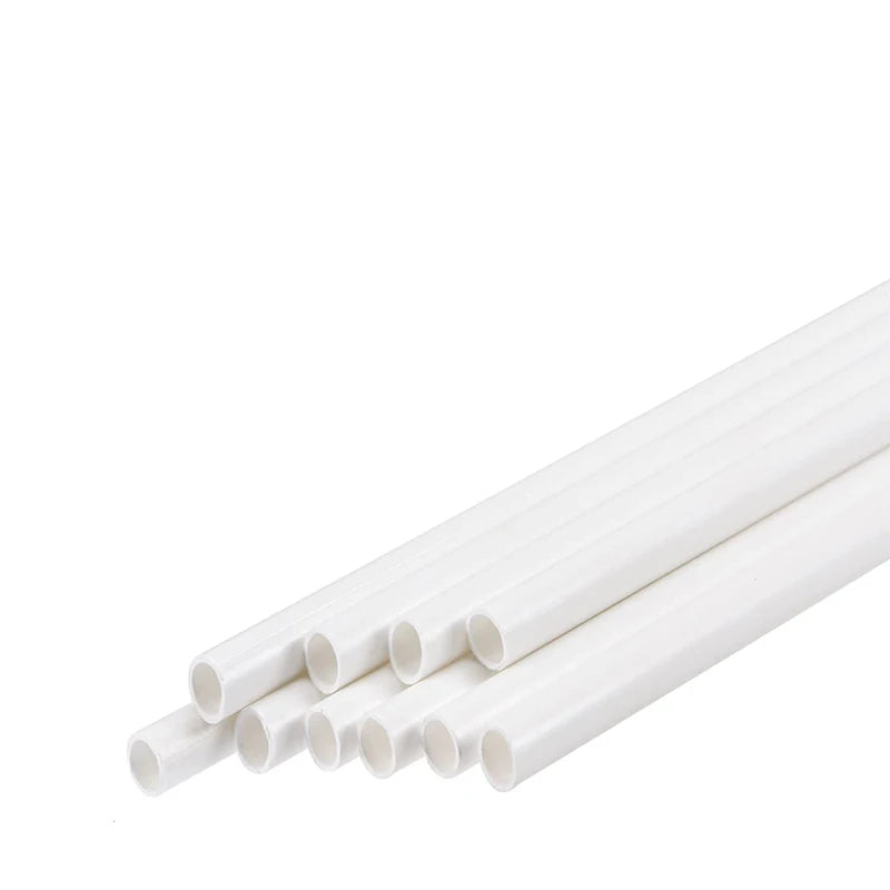 5/10/25/50pcs White ABS Round Plastic Pipe Tube Hollow Pipe OD 2/2.5/3/4/6/8mm x Length 250mm - Two Brothers DIY Store