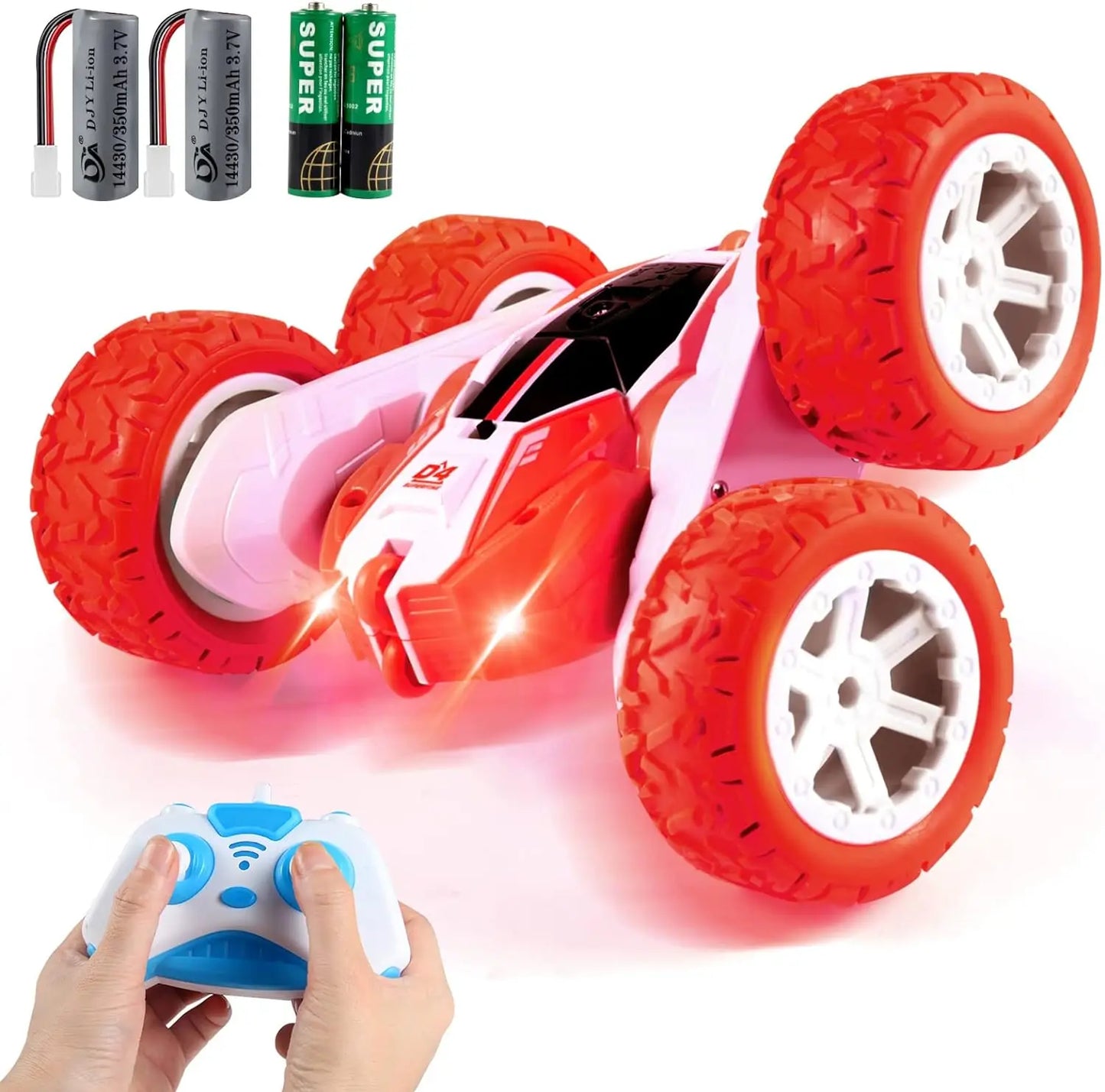 Remote Control Car, 2.4GHZ-4WD Rc Cars,Double Sided 360Degree Tumbling and Rotating Stunt Car. - Two Brothers DIY Store