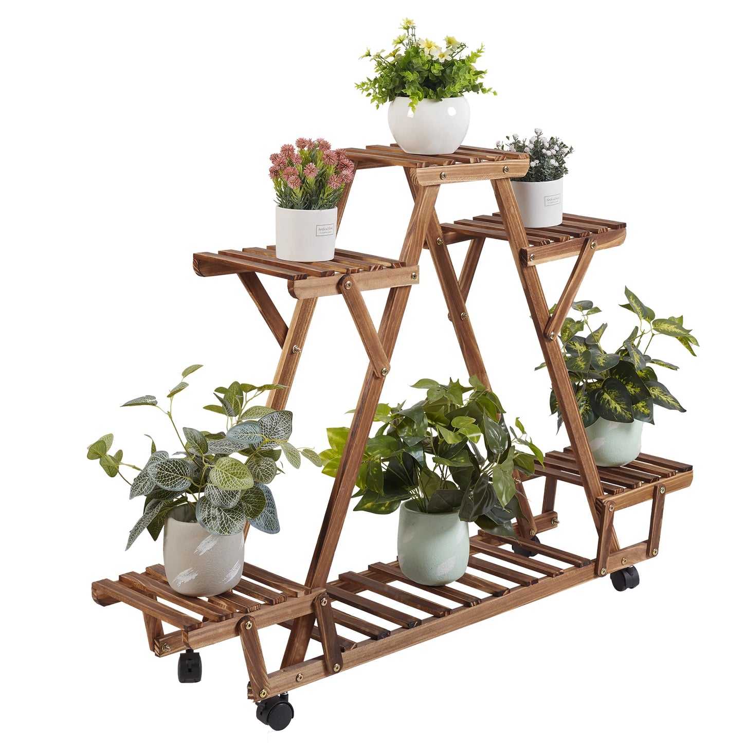 Triangular Plant Shelf  Wood Plant Holder. - Two Brothers DIY Store