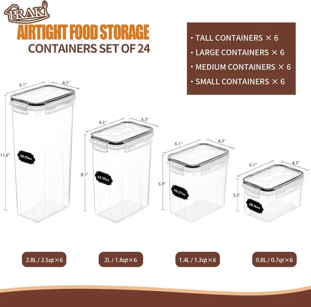 Airtight Food Storage Containers Set with Lids. - Two Brothers DIY Store