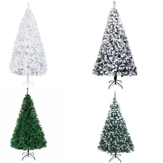 6-8ft Artificial Christmas Tree  650-1350 Tips Large Spay White  Xmas Tree  Decoration 2024 New Year Outdoor Indoor Ornament