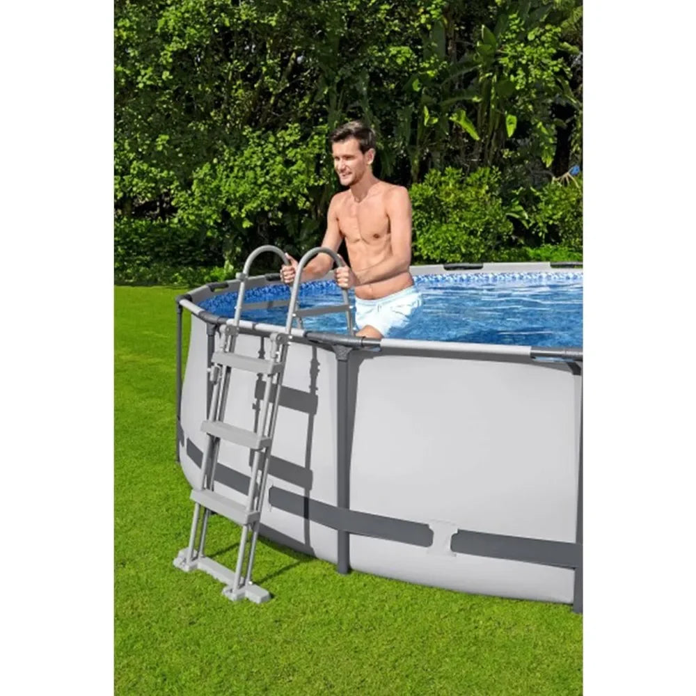 Large Outdoor 15" X 42" Round Above Ground Swimming Pool. - Two Brothers DIY Store