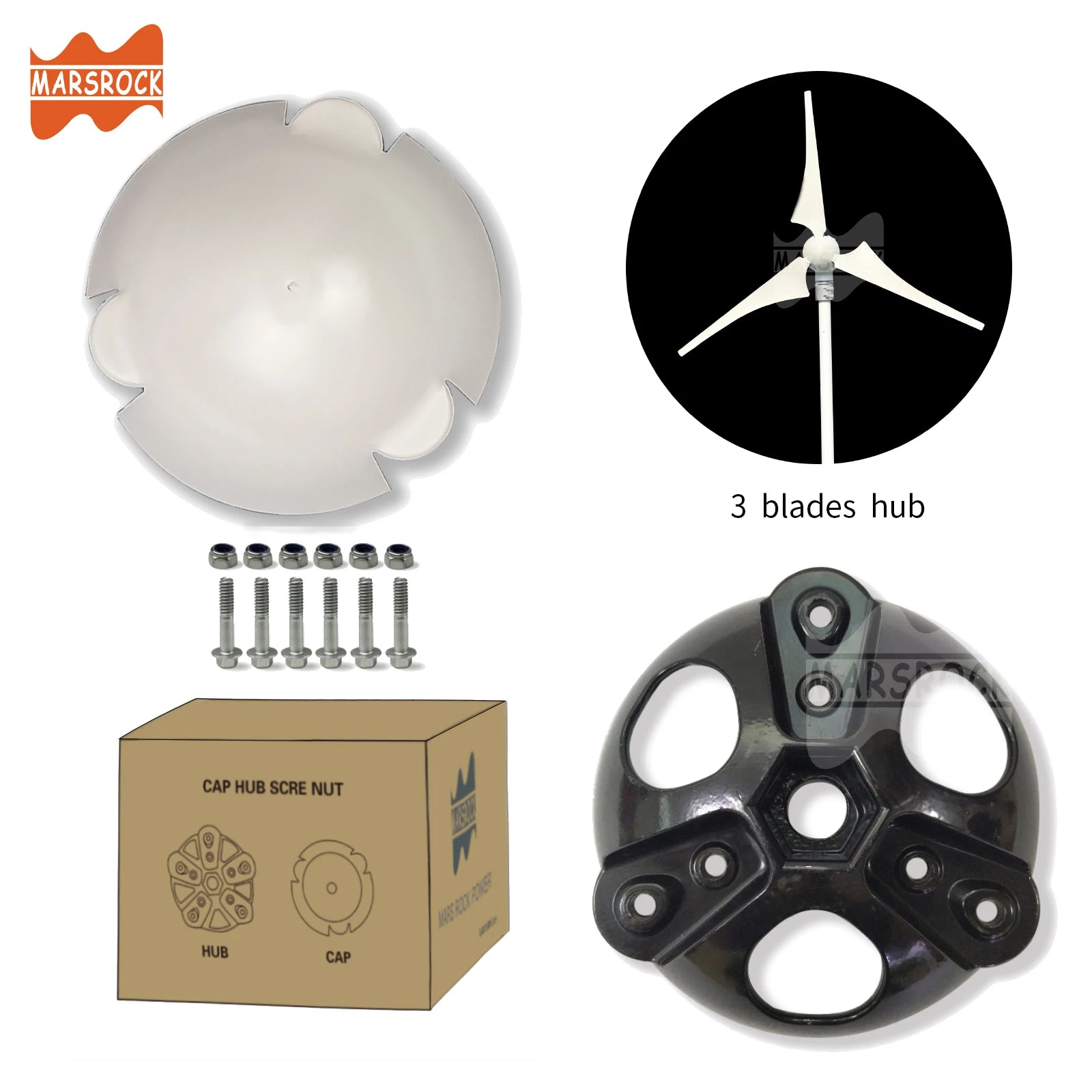 Wind Turbines Hub 3/5/6 Blades Generator Windmill Wheel Hub Accessories for all wind turbine Generator - Two Brothers DIY Store