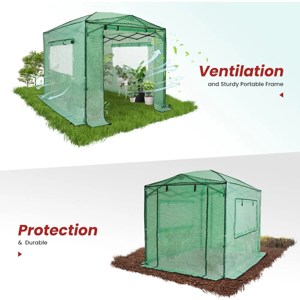 8'x12' Portable Greenhouse Pop-up Greenhouse - Two Brothers DIY Store