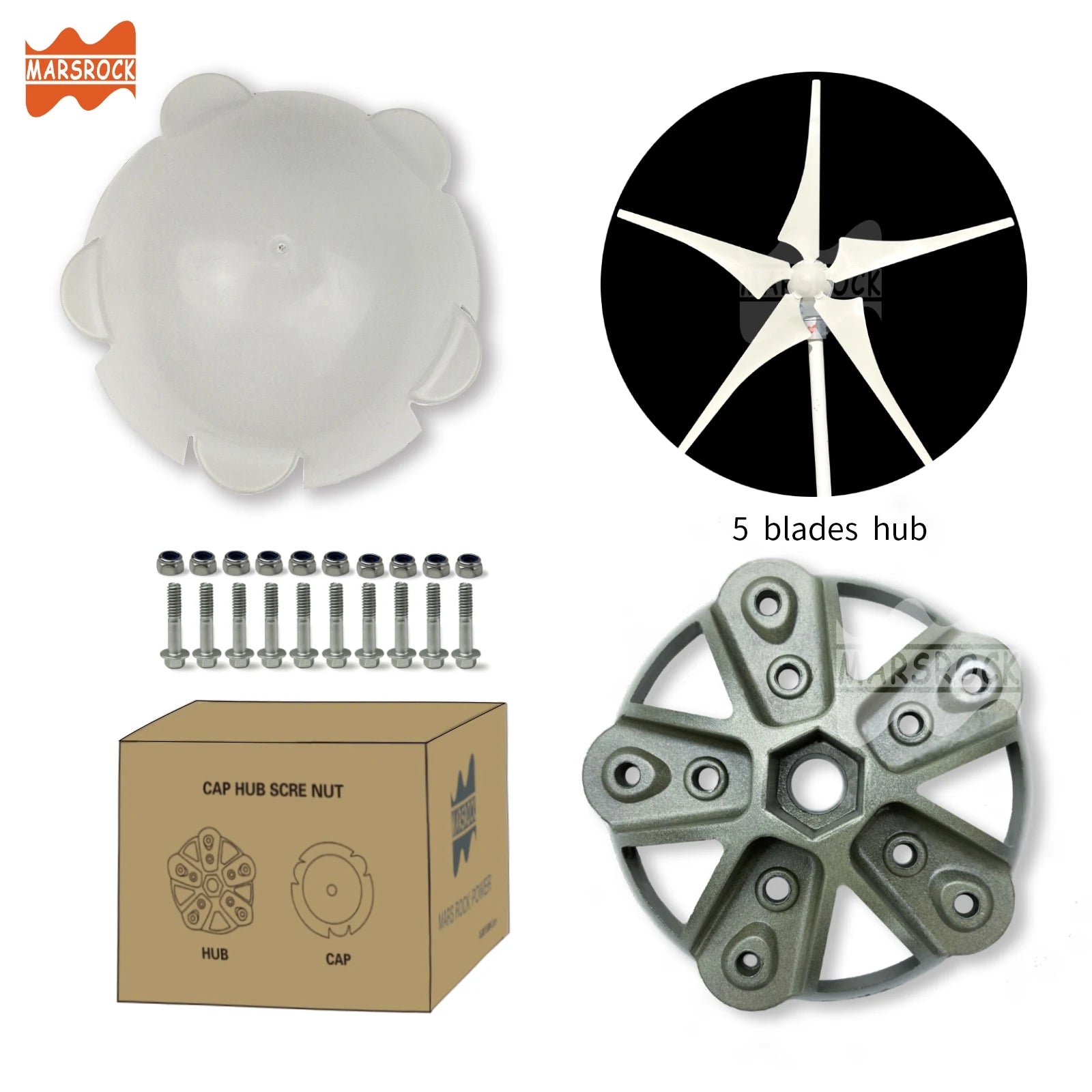 Wind Turbines Hub 3/5/6 Blades Generator Windmill Wheel Hub Accessories for all wind turbine Generator - Two Brothers DIY Store