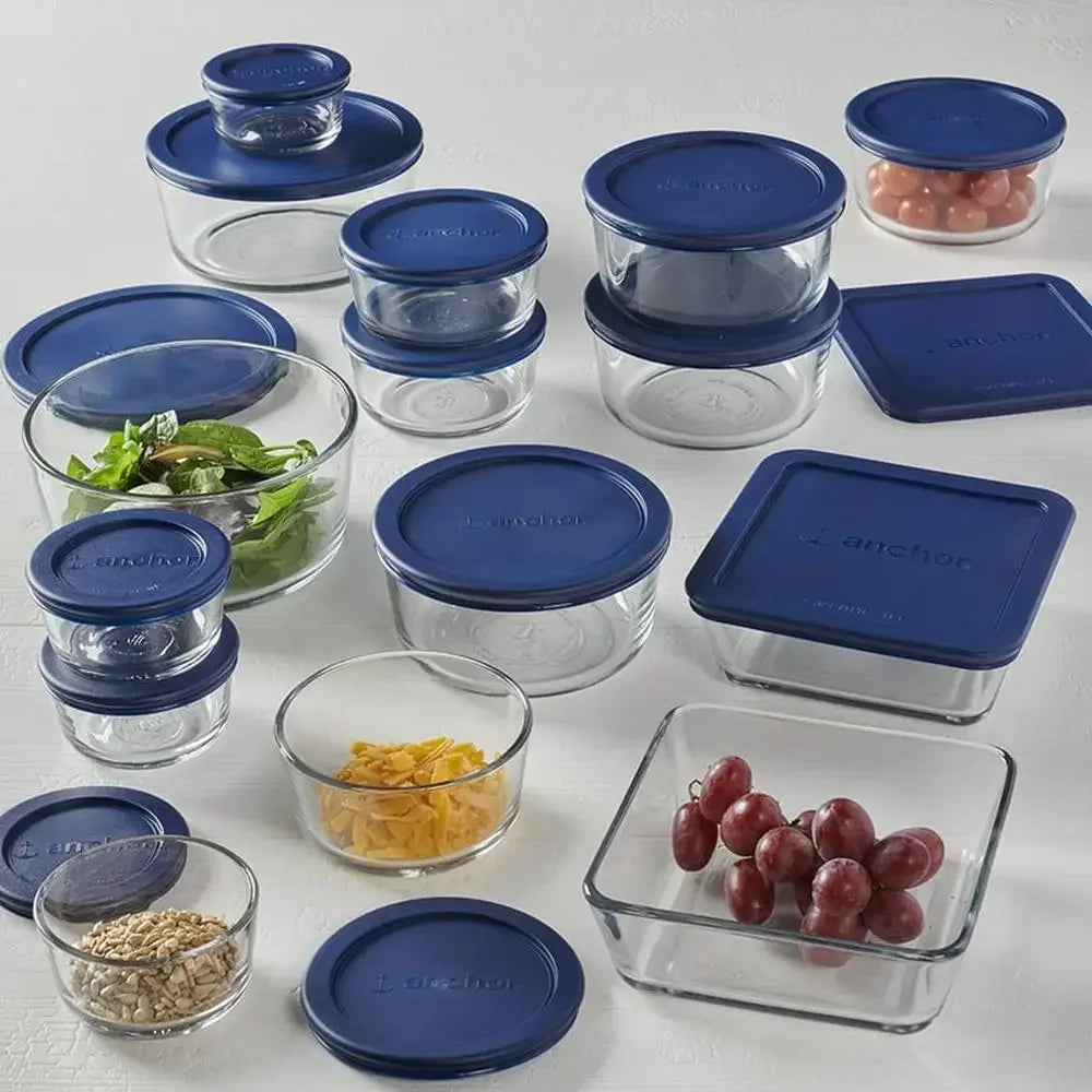 Glass Food Storage Containers with Lids 30 Piece Set. - Two Brothers DIY Store