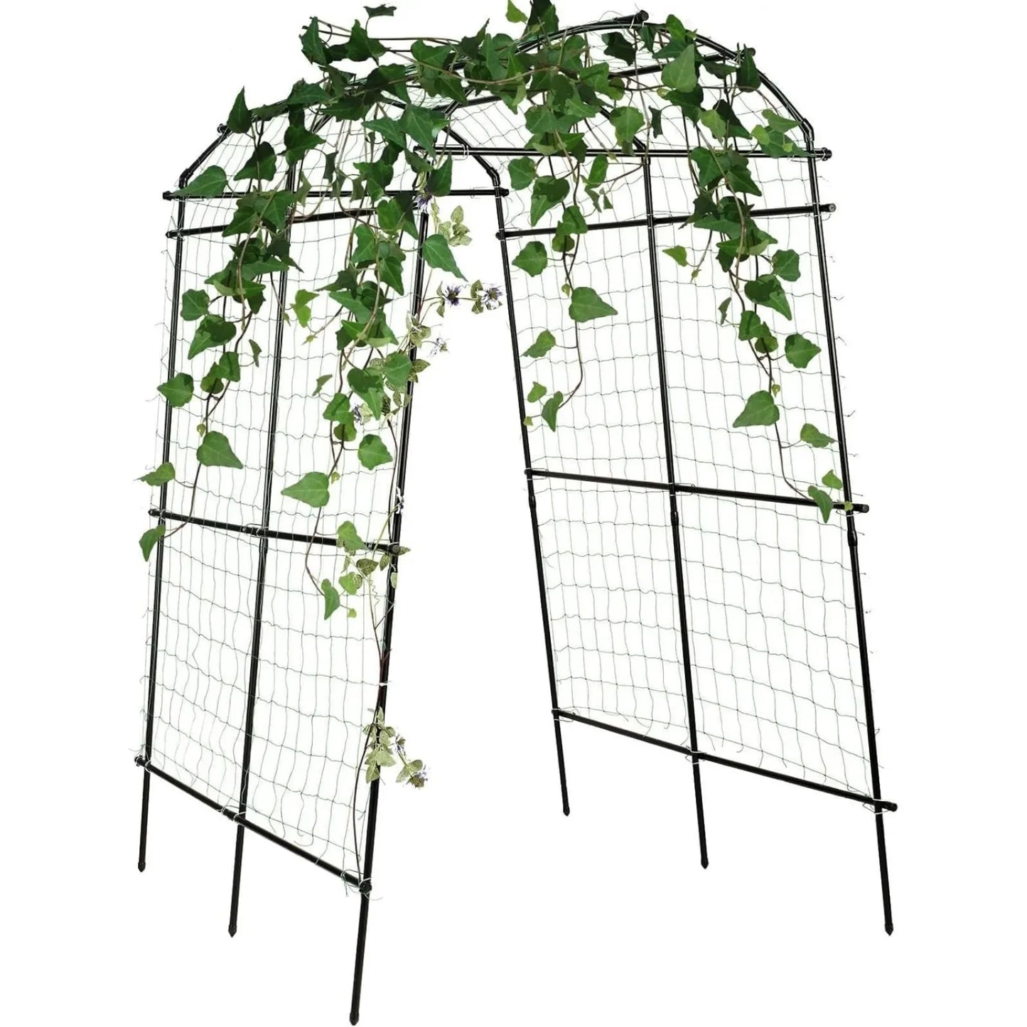 Garden arch trellis 7.8 ft Tall PE-Coated Steel. - Two Brothers DIY Store