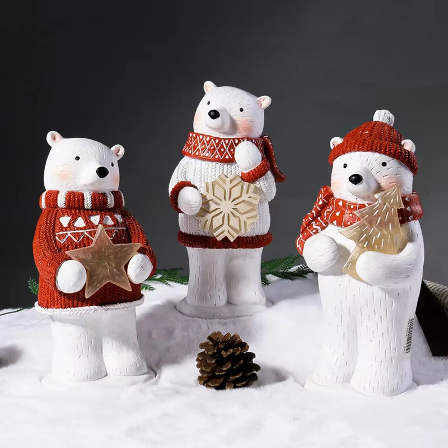 2024 Cute Resin Christmas Decor Ornament Snowman  Craft for  Christmas Ball & Tree Ornament Holiday Gift Idea