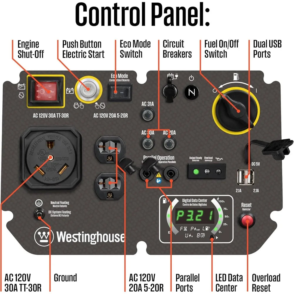 Outdoor Power Equipment 5000 Peak Watt. - Two Brothers DIY Store