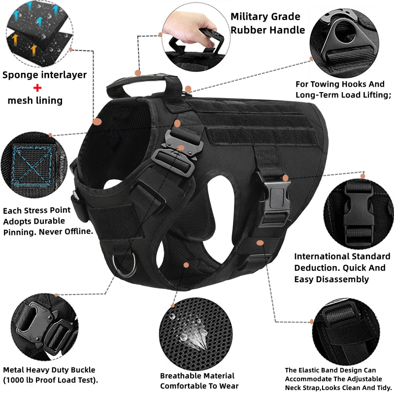 Tactical Dog Harness Military. P - Two Brothers DIY Store