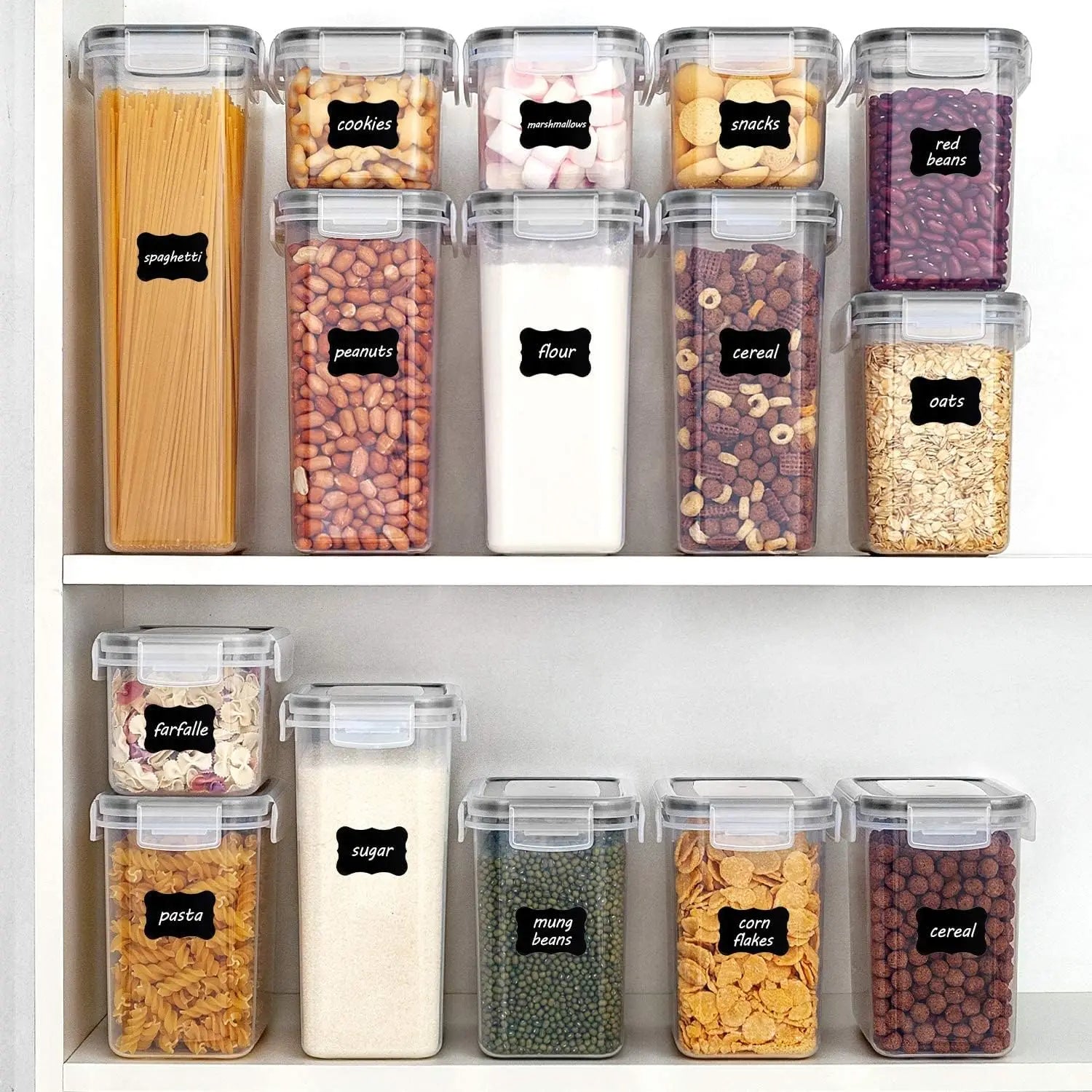 Airtight Food Storage Containers with Lids, 24 pcs. - Two Brothers DIY Store