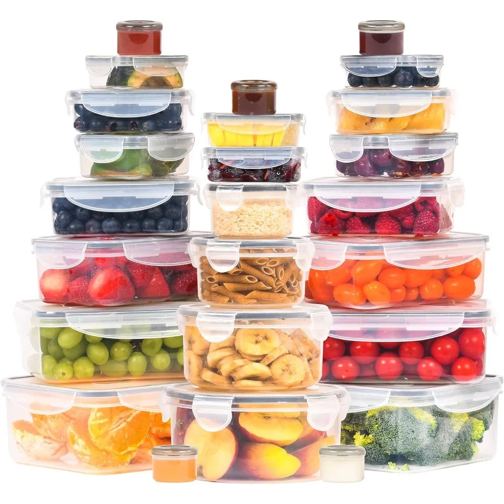 50 Pcs Large Food Storage Containers with Lids Airtight. - Two Brothers DIY Store