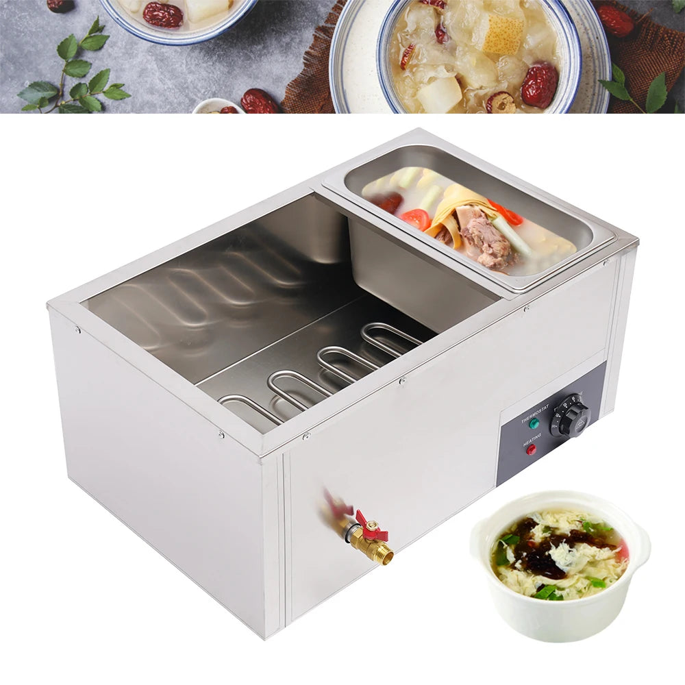 Restaurant Food Warmer, 3-Pan Buffet Steam Table, High Quality, 110V