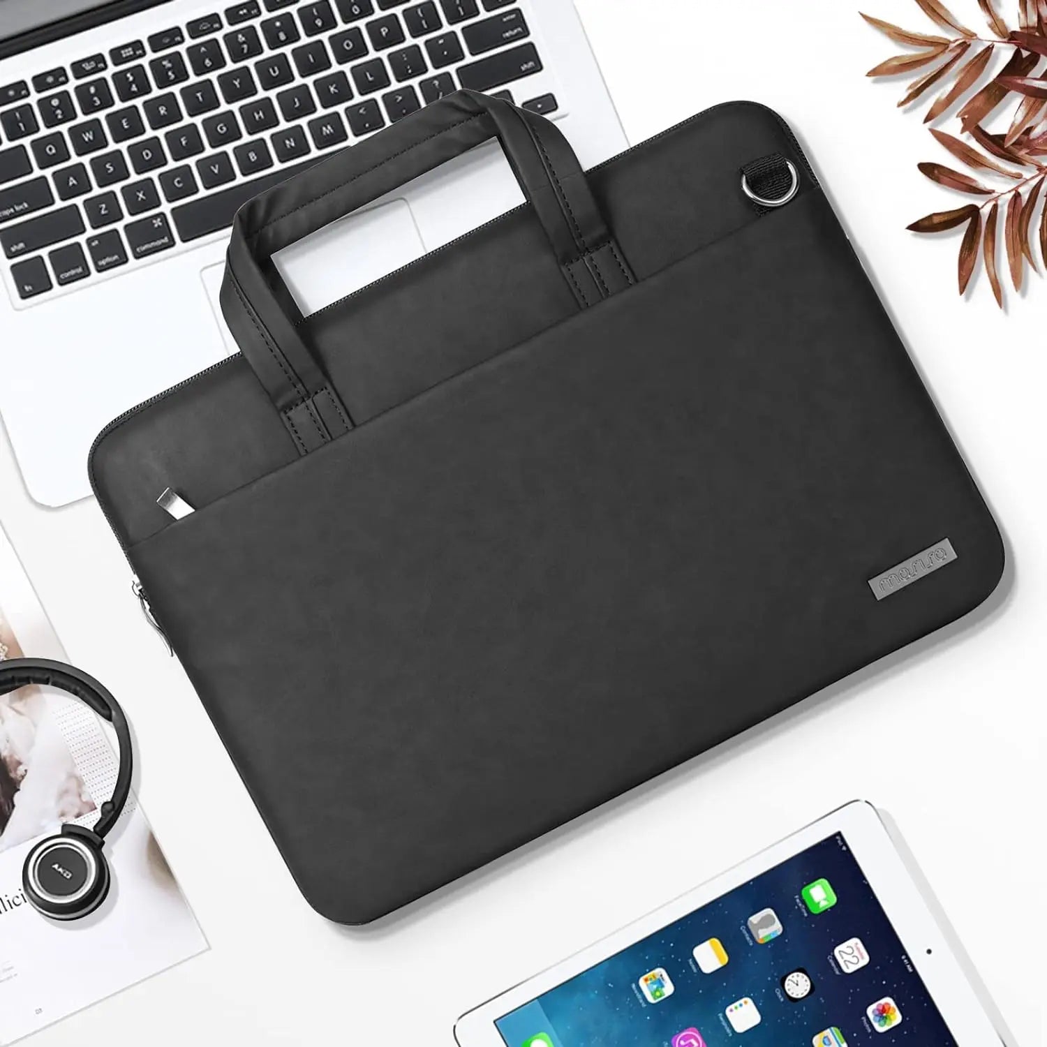 PU leather Laptop shoulder Bag for Macbook Air 15 A2941 Pro 13 13.3 14 16 inch M1 M2 M3 Cover Case Notebook Briefcase Sleeve - Two Brothers DIY Store