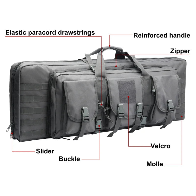 32 38 42 48 inch Tactical Double Rifle Case. - Two Brothers DIY Store