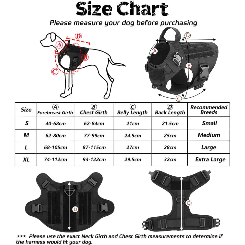 Tactical Dog Harness Military. P - Two Brothers DIY Store