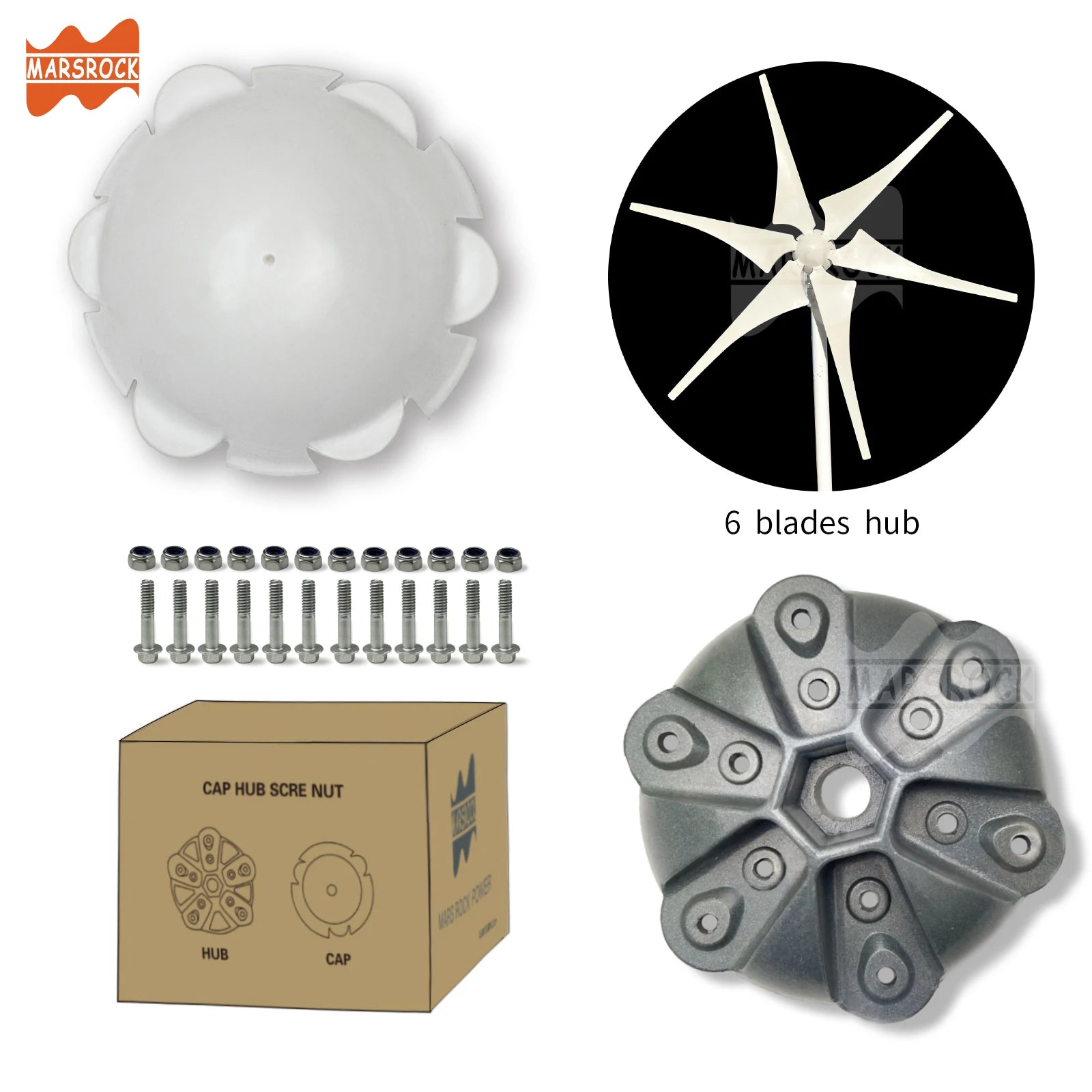 Wind Turbines Hub 3/5/6 Blades Generator Windmill Wheel Hub Accessories for all wind turbine Generator - Two Brothers DIY Store