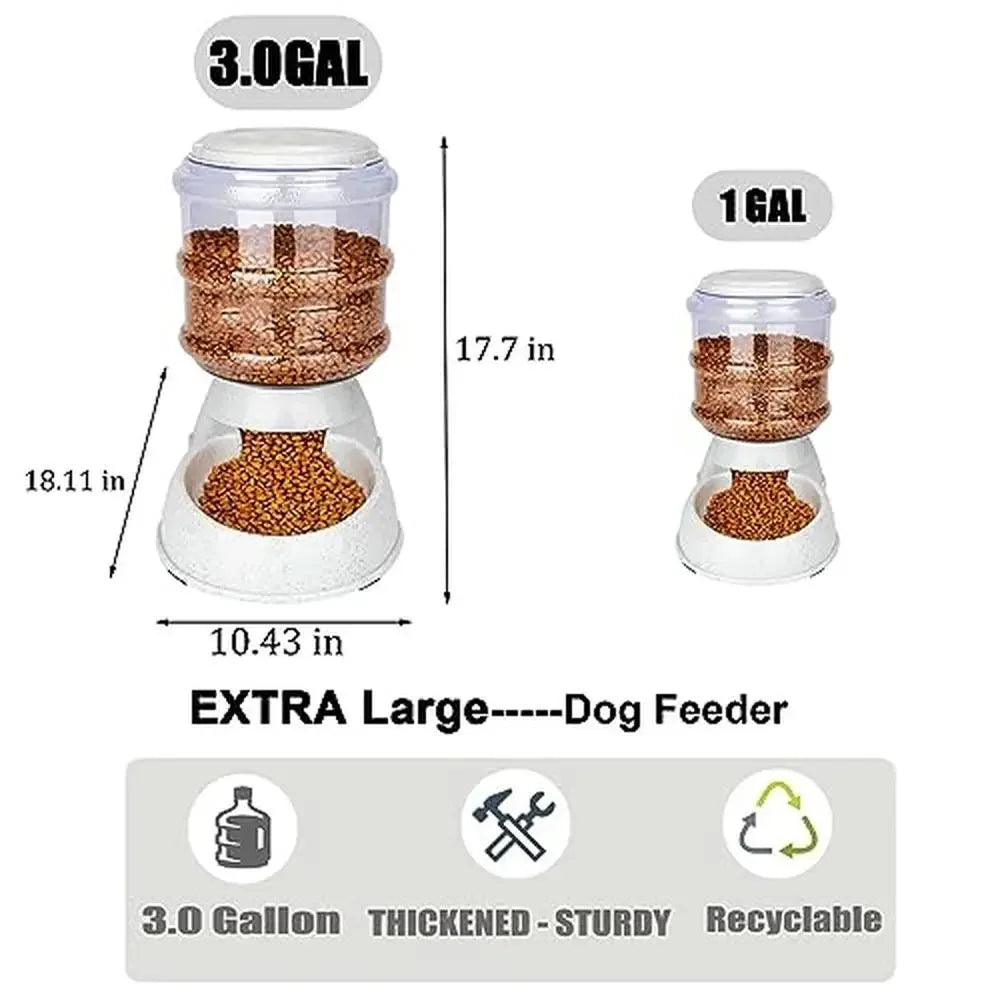 Large Capacity 3 Gallon Gravity Dog Feeder . - Two Brothers DIY Store