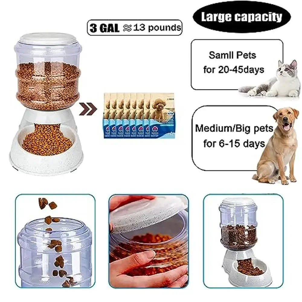 Large Capacity 3 Gallon Gravity Dog Feeder . - Two Brothers DIY Store