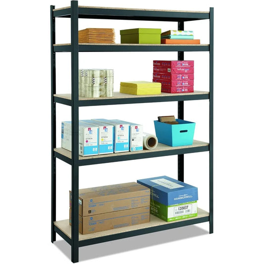 Heavy-Duty Boltless Steel Shelving Unit for Home and Garage, Adjustable Shelves, 850 lb Per Shelf Capacity, 36” x 24” x 7