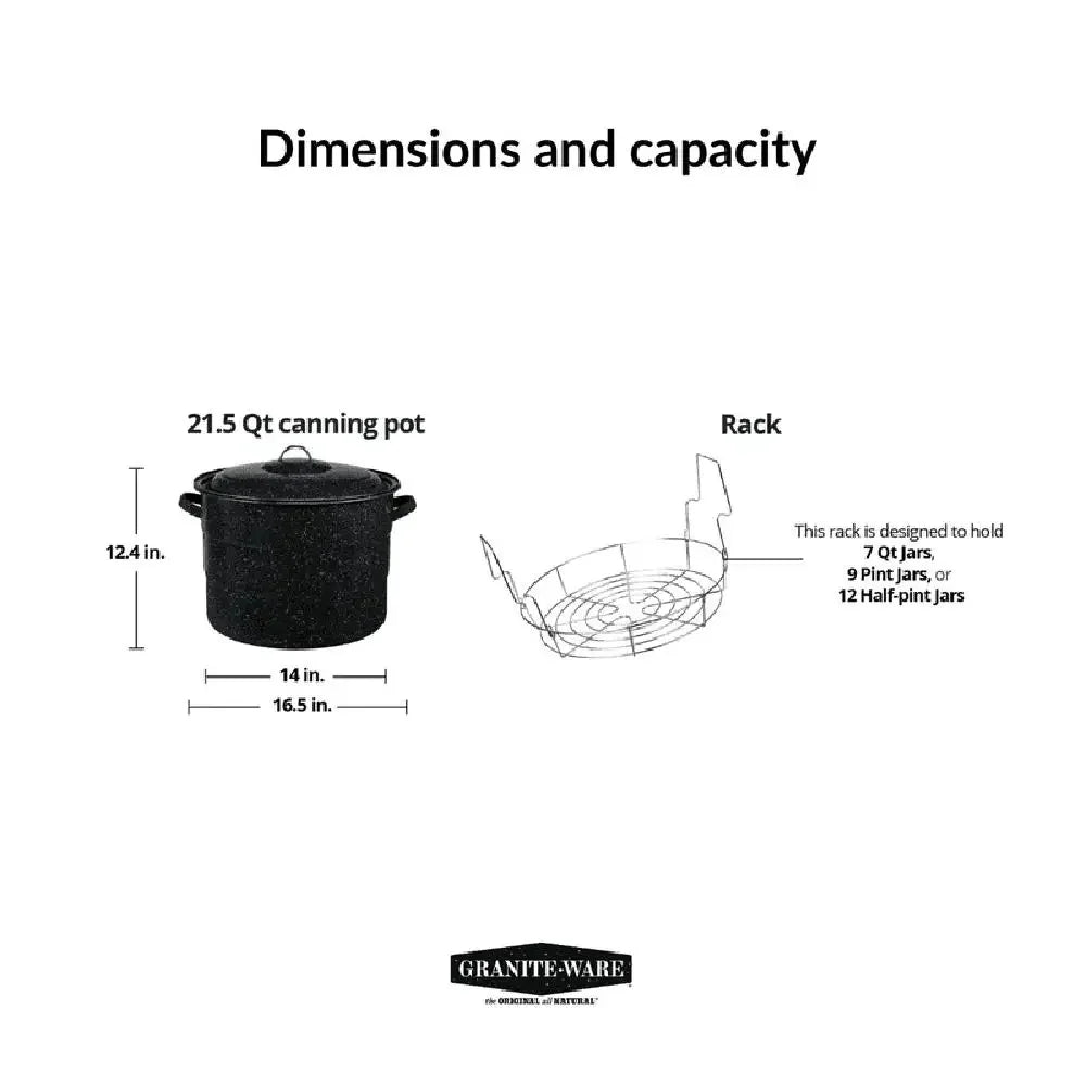 21.5-Qt Water Bath Canner & Jar Rack Set. - Two Brothers DIY Store