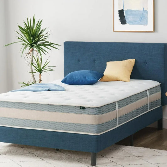 12 Inch Comfort Support Hybrid Mattress，Medium Plush, Cooling Motion Isolation, Certified Safe Foams & Fabric, Mattress in A Box