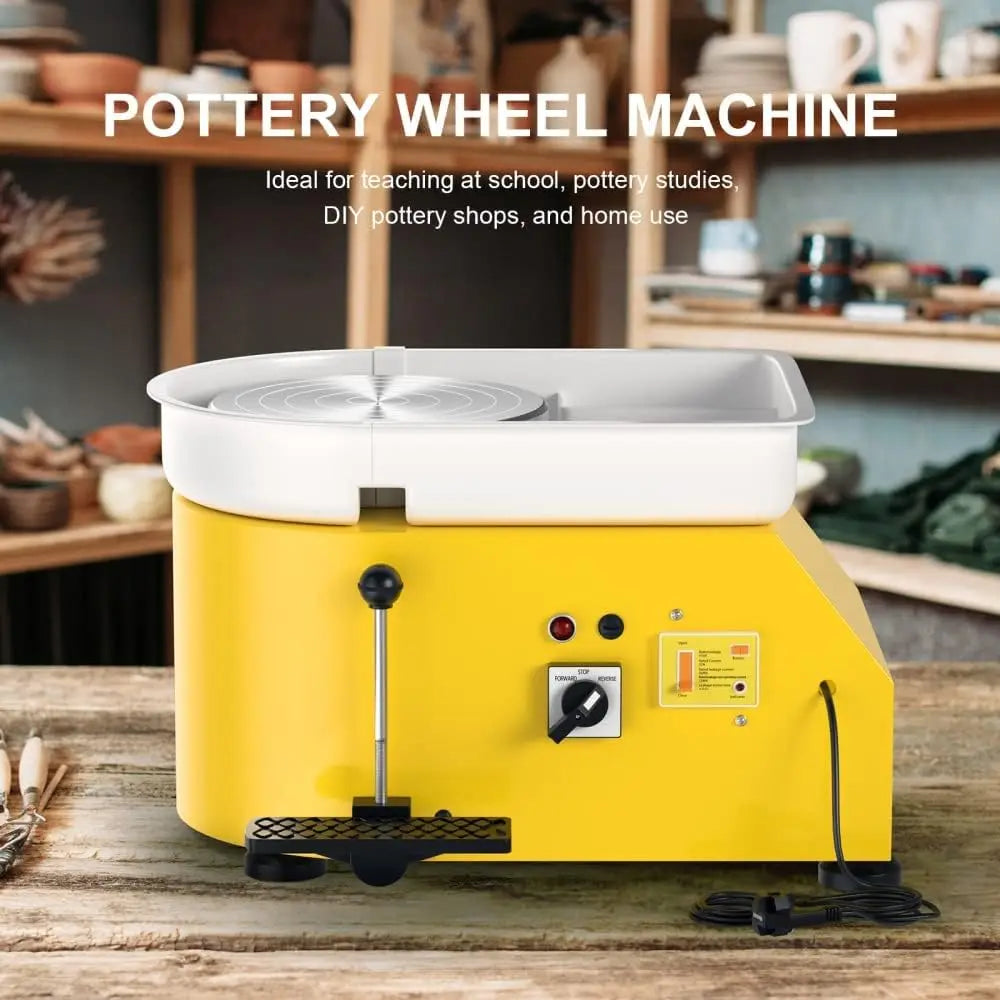 Pottery Wheel Pottery  Machine 25CM 350W Electric Pottery Wheel with Foot Pedal DIY Clay Tool Ceramic Machine Work Clay